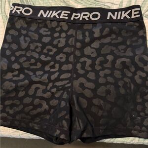 Nike Pro Gray Animal Print Shorts